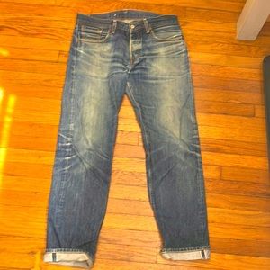Levi’s 1955 501 selfedge denim - epic fades and wear